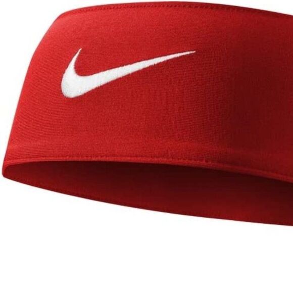 Nike Unisex red DRY Dri-Fit sweat wicking adjustable Head Tie Headband - Red - Picture 4 of 11